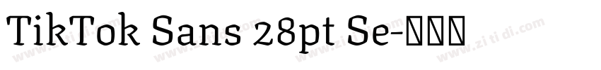 TikTok Sans 28pt Se字体转换